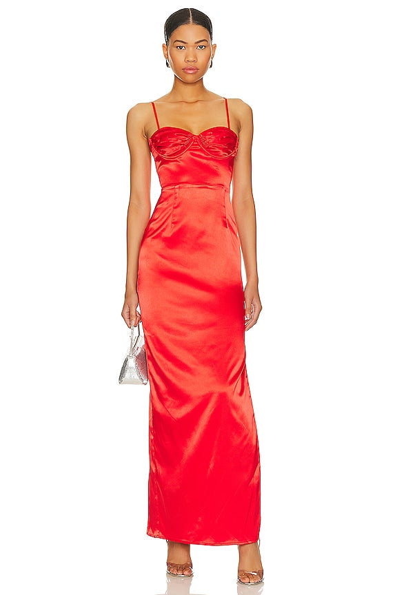 superdown Drusilla Gown in Red