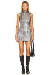 superdown Anastazia Mini Dress in Silver