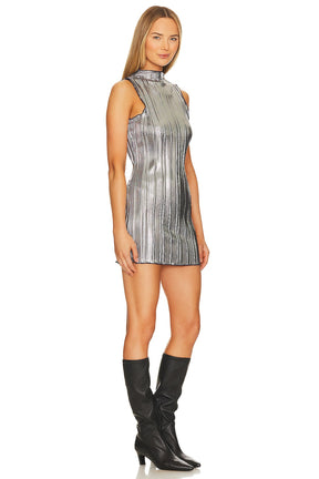 superdown Anastazia Mini Dress in Silver