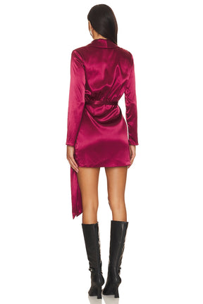 superdown Jennie Mini Dress in Burgundy
