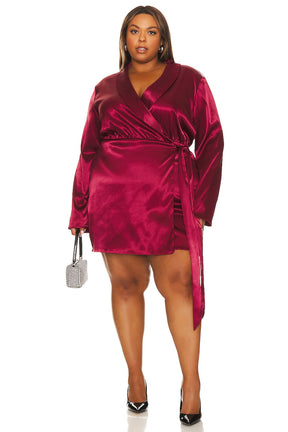 superdown Jennie Mini Dress in Burgundy