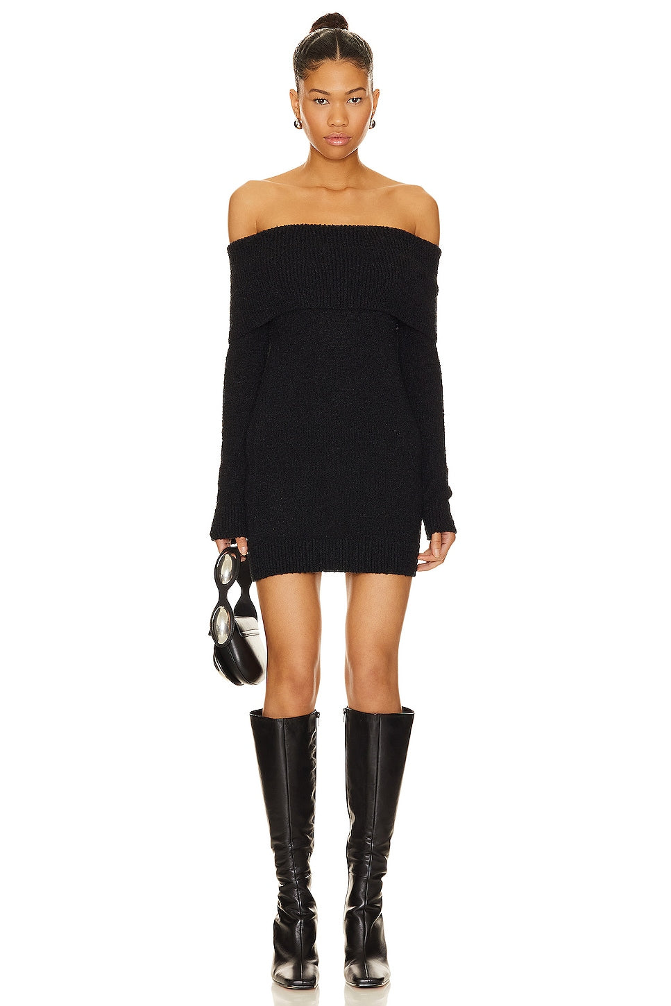 superdown Isidore Sweater Dress in Black