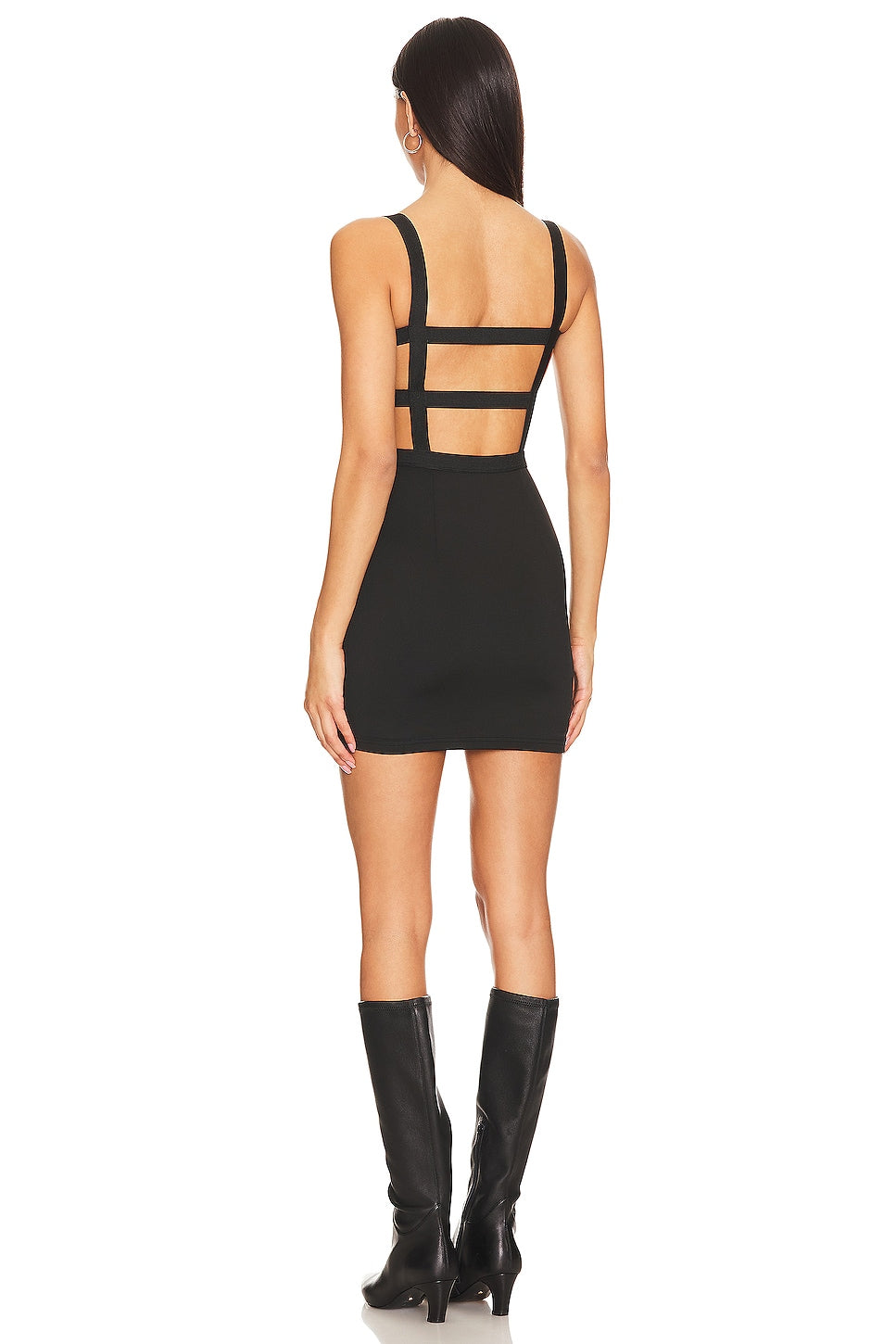 superdown Camille Strappy Mini Dress in Black