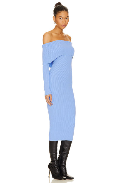 superdown Loraine Midi Dress in Blue