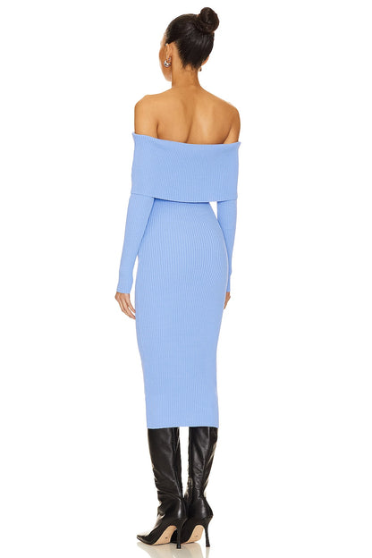 superdown Loraine Midi Dress in Blue