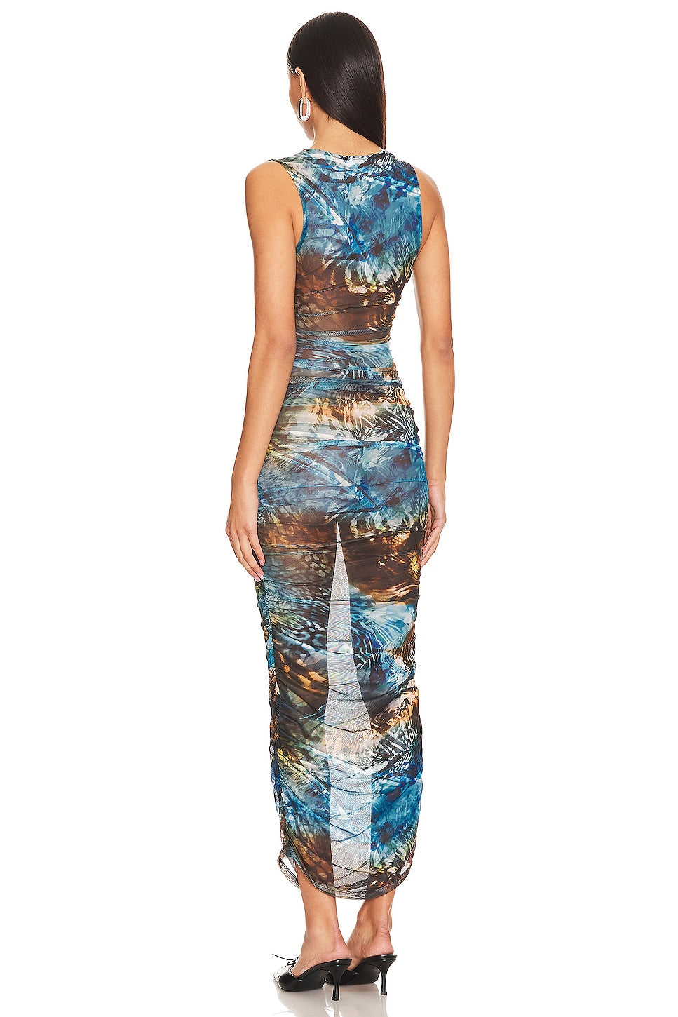 superdown Delara Ruched Dress in Blue
