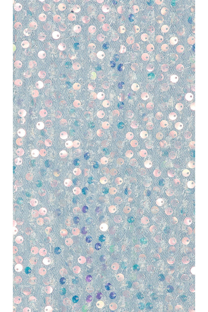 superdown Claudia Sequin Denim Dress in Light Wash