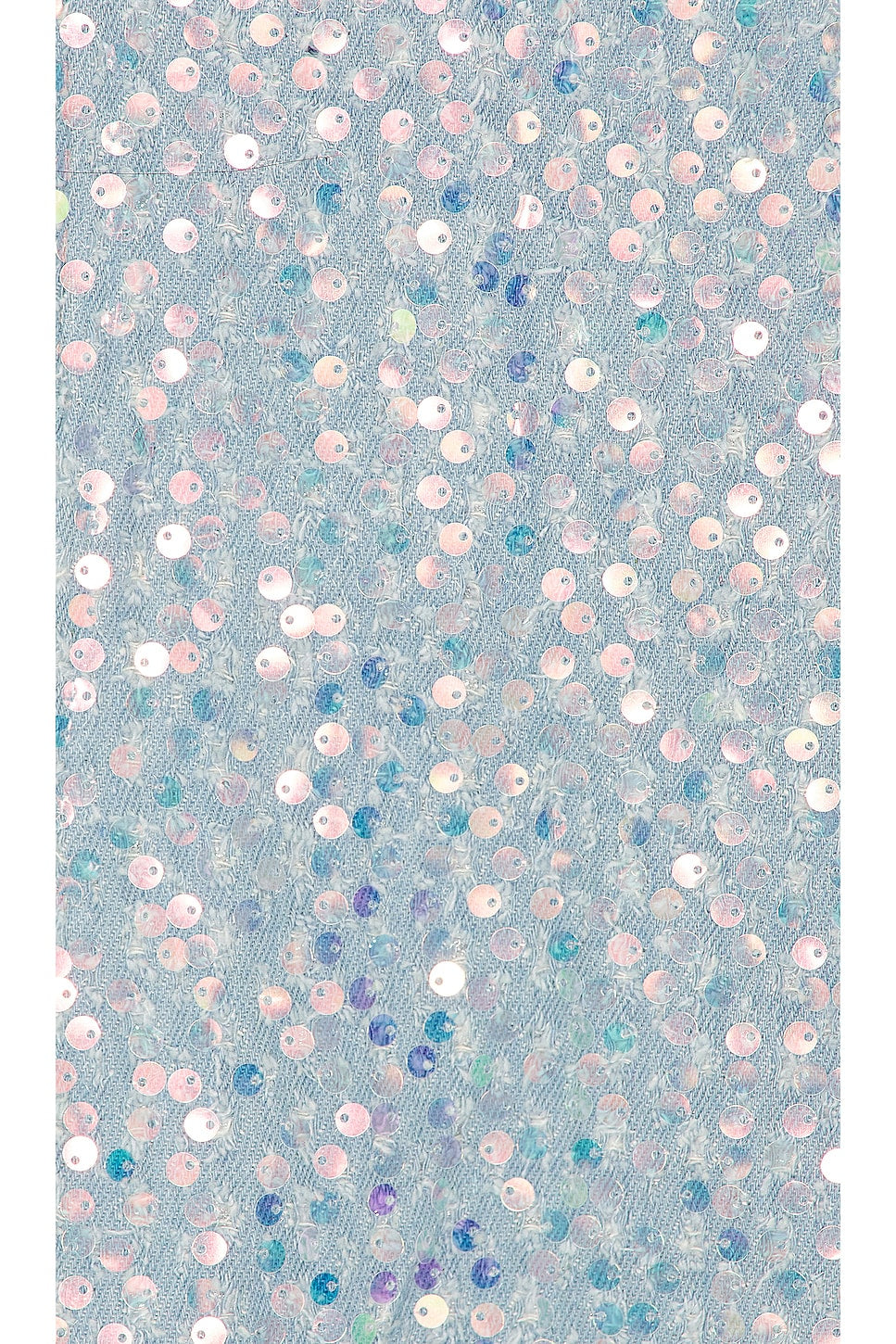 superdown Claudia Sequin Denim Dress in Light Wash