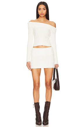 superdown Ava Skirt Set in Cream