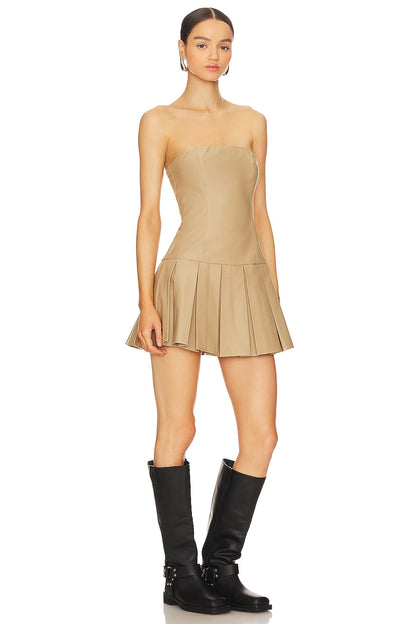 superdown Ruby Mini Dress in Tan