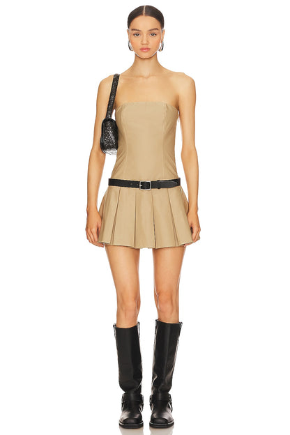 superdown Ruby Mini Dress in Tan