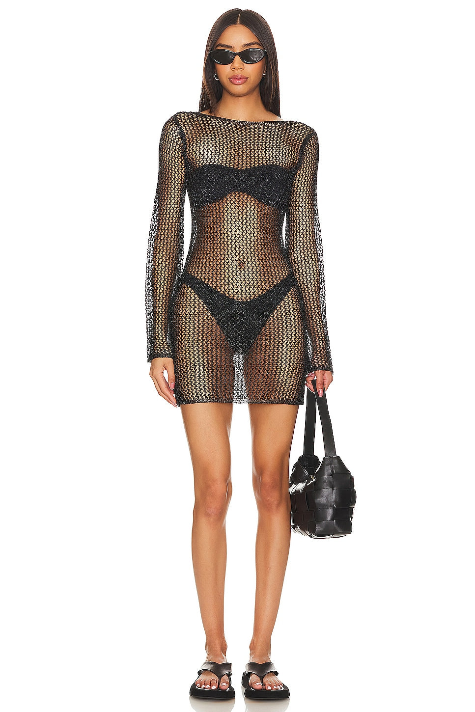 superdown Gaia Mini Dress in Black