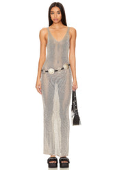 superdown Egon Maxi Dress in Gold