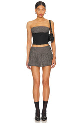 superdown Brinley Skirt Set in Black Multi