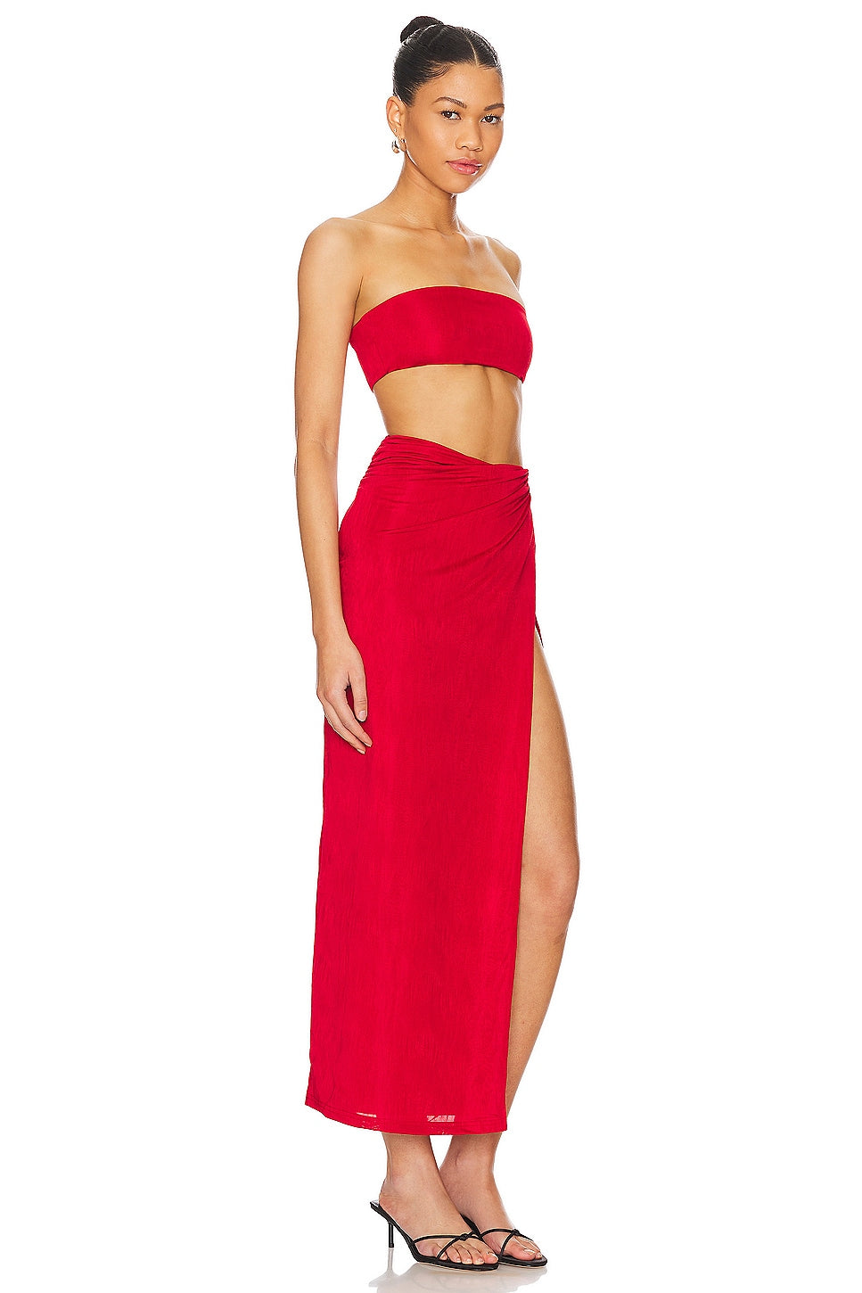 superdown Karolyna Maxi Skirt Set in Red