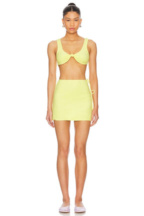 superdown Delilah Terry Skirt Set in Yellow