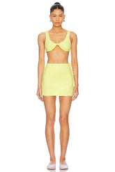 superdown Delilah Terry Skirt Set in Yellow