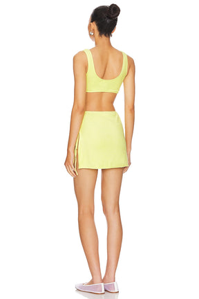 superdown Delilah Terry Skirt Set in Yellow