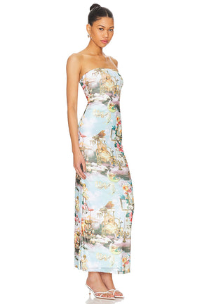 superdown Harmony Maxi Dress in Blue Multi