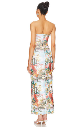 superdown Harmony Maxi Dress in Blue Multi