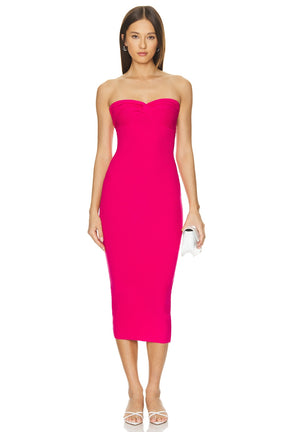 superdown Elisha Strapless Dress in Pink