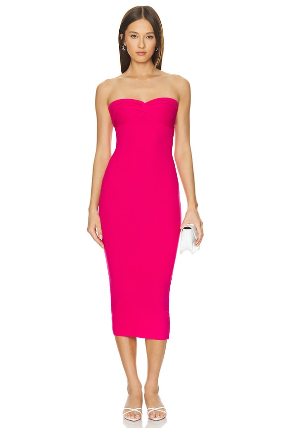 superdown Elisha Strapless Dress in Pink