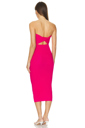 superdown Elisha Strapless Dress in Pink