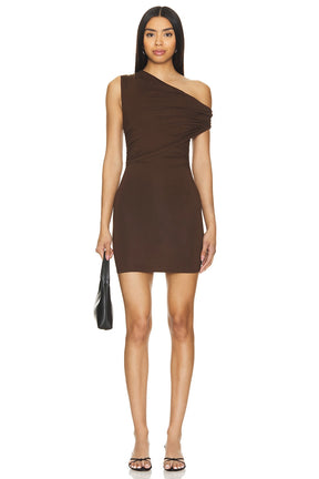 superdown Alessia Mini Dress in Brown