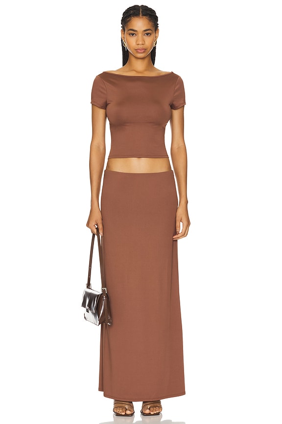 superdown Oaklyn Maxi Set in Brown