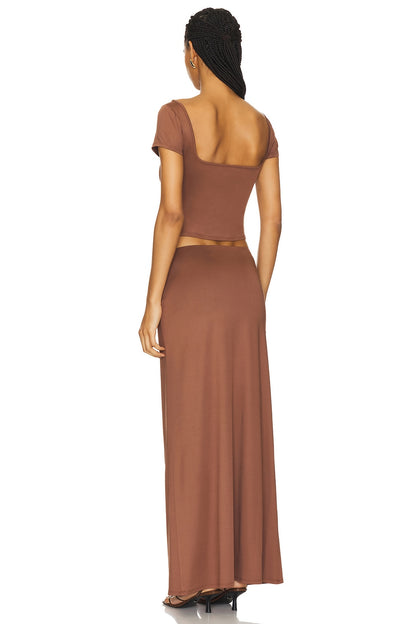 superdown Oaklyn Maxi Set in Brown