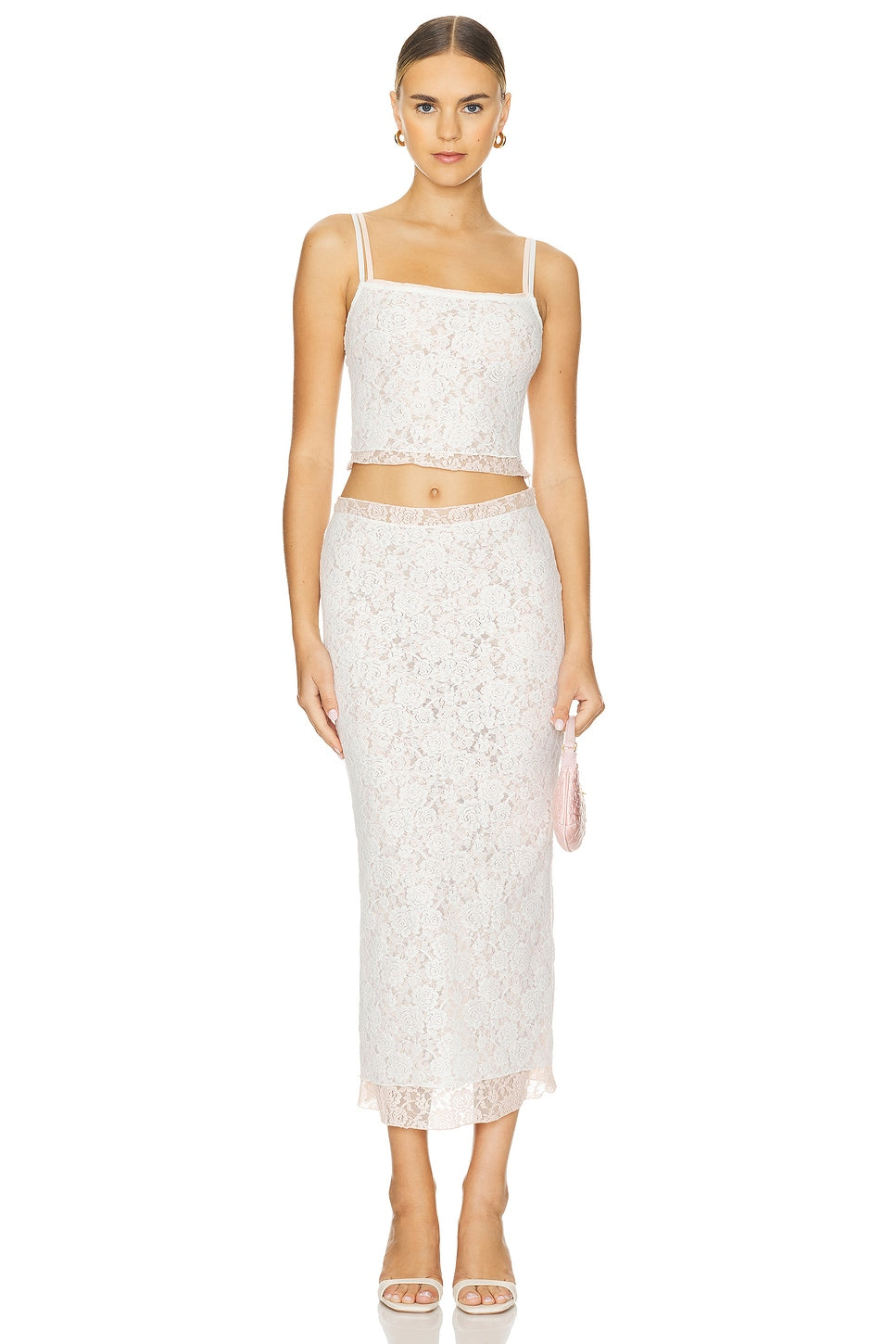 superdown Amalie Skirt Set in White