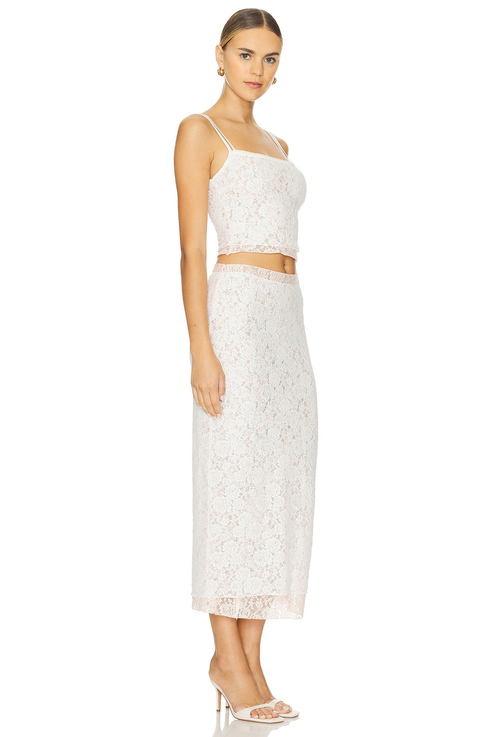superdown Amalie Skirt Set in White