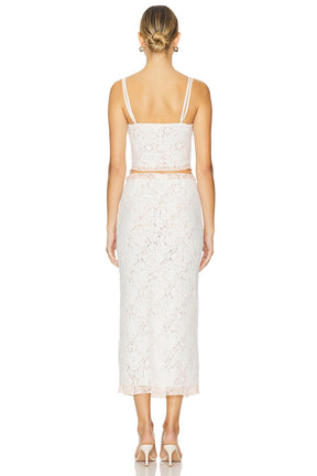 superdown Amalie Skirt Set in White