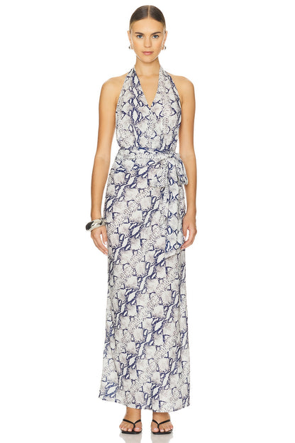 superdown Cynthia Maxi Dress in Snake Multi
