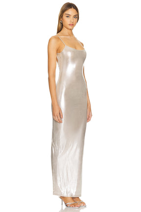 superdown Danica Maxi Dress in Silver