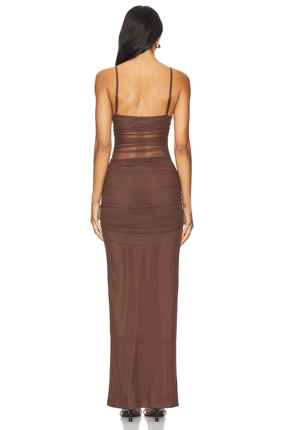 superdown Celeste Maxi Dress in Chocolate Brown