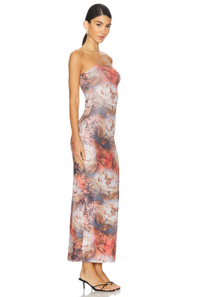 superdown Gabi Maxi Dress in Brown