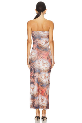 superdown Gabi Maxi Dress in Brown