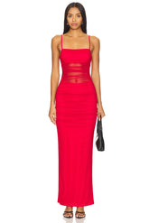 superdown Celeste Maxi Dress in Red