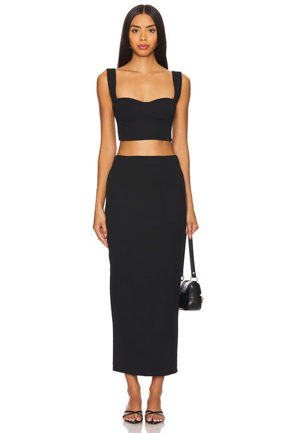 superdown Veneda Skirt Set in Black