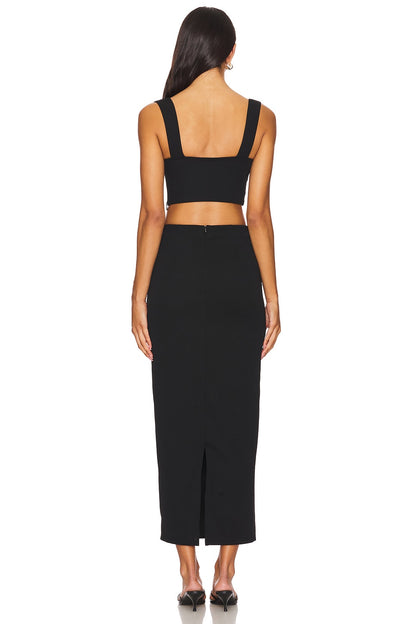 superdown Veneda Skirt Set in Black