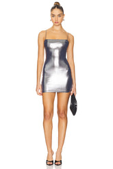 superdown Joanna Mini Dress in Silver