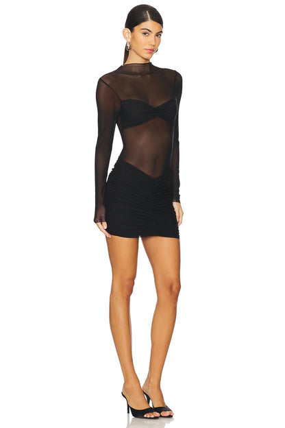 superdown Carolina Mini Dress in Black