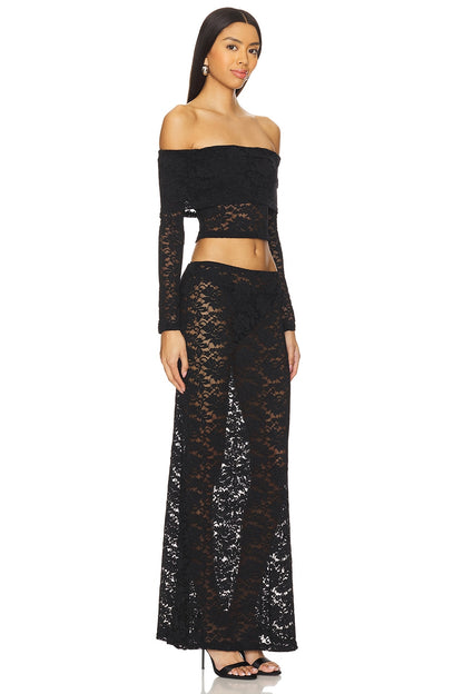 superdown Parise Maxi Set in Black
