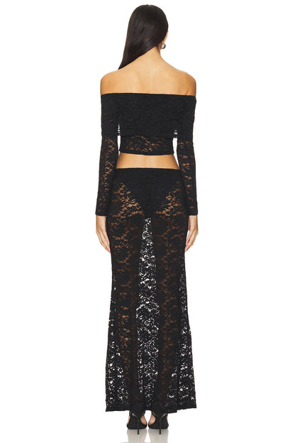 superdown Parise Maxi Set in Black