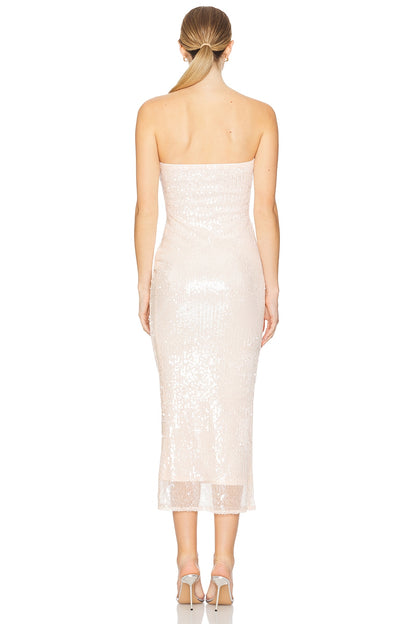 superdown Reine Maxi Dress in Baby Pink