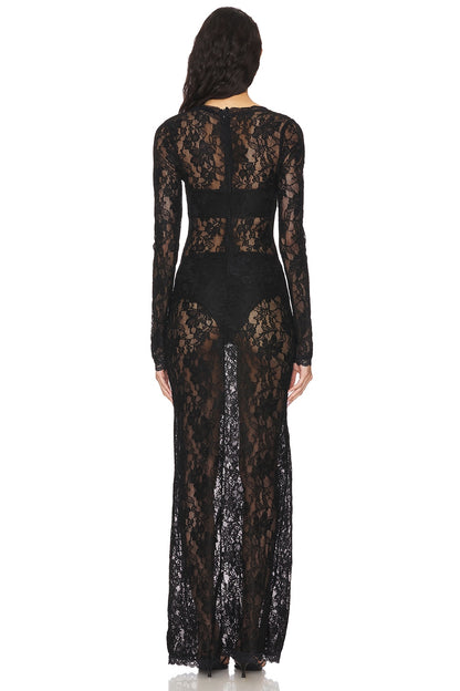 superdown Blanche Maxi Dress in Black