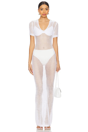 superdown Cosette Maxi Dress in White