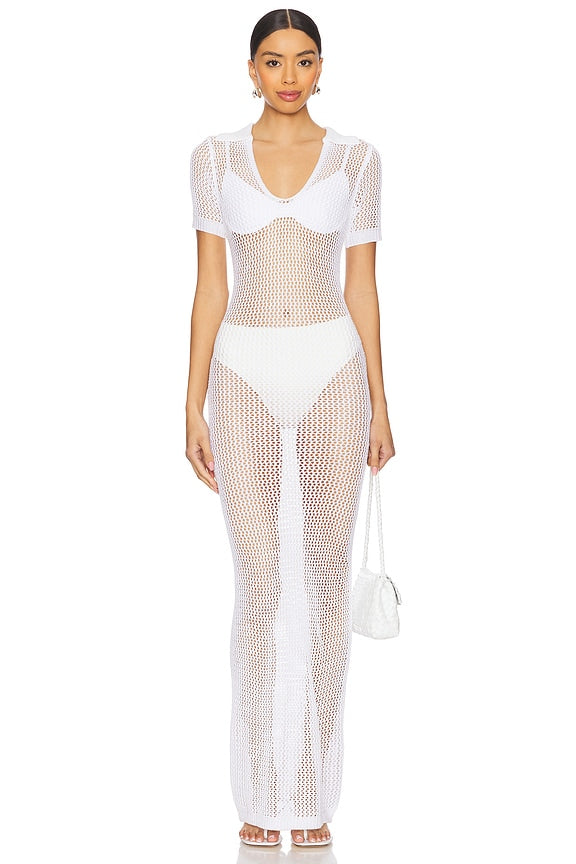 superdown Cosette Maxi Dress in White