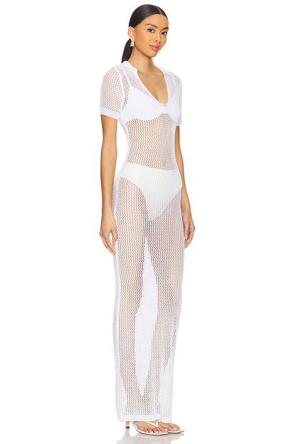 superdown Cosette Maxi Dress in White